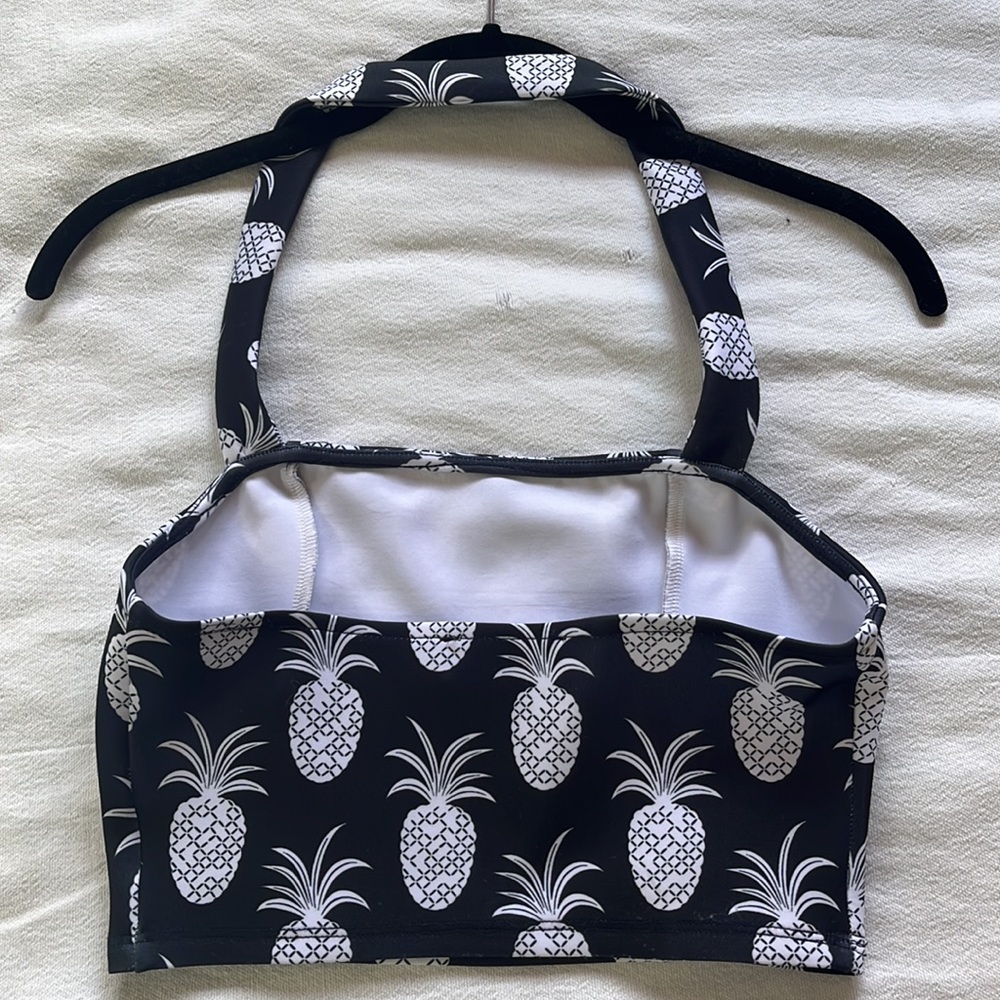 Pineapple Halter Cropped Top - Picture 2 of 3